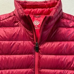 REI Girls XL Maroon Red Down Vest
